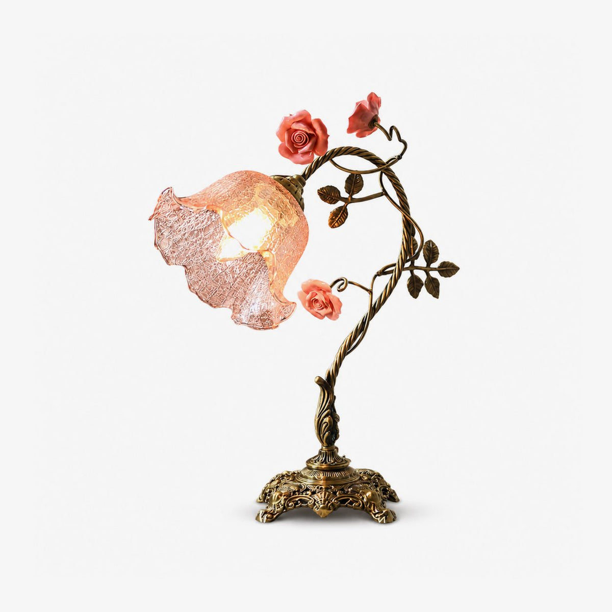 Rosalune lámpara de mesa Campanella Vintage Rose