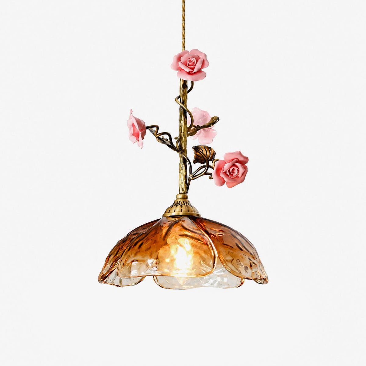 Trellis lámpara colgante rosa