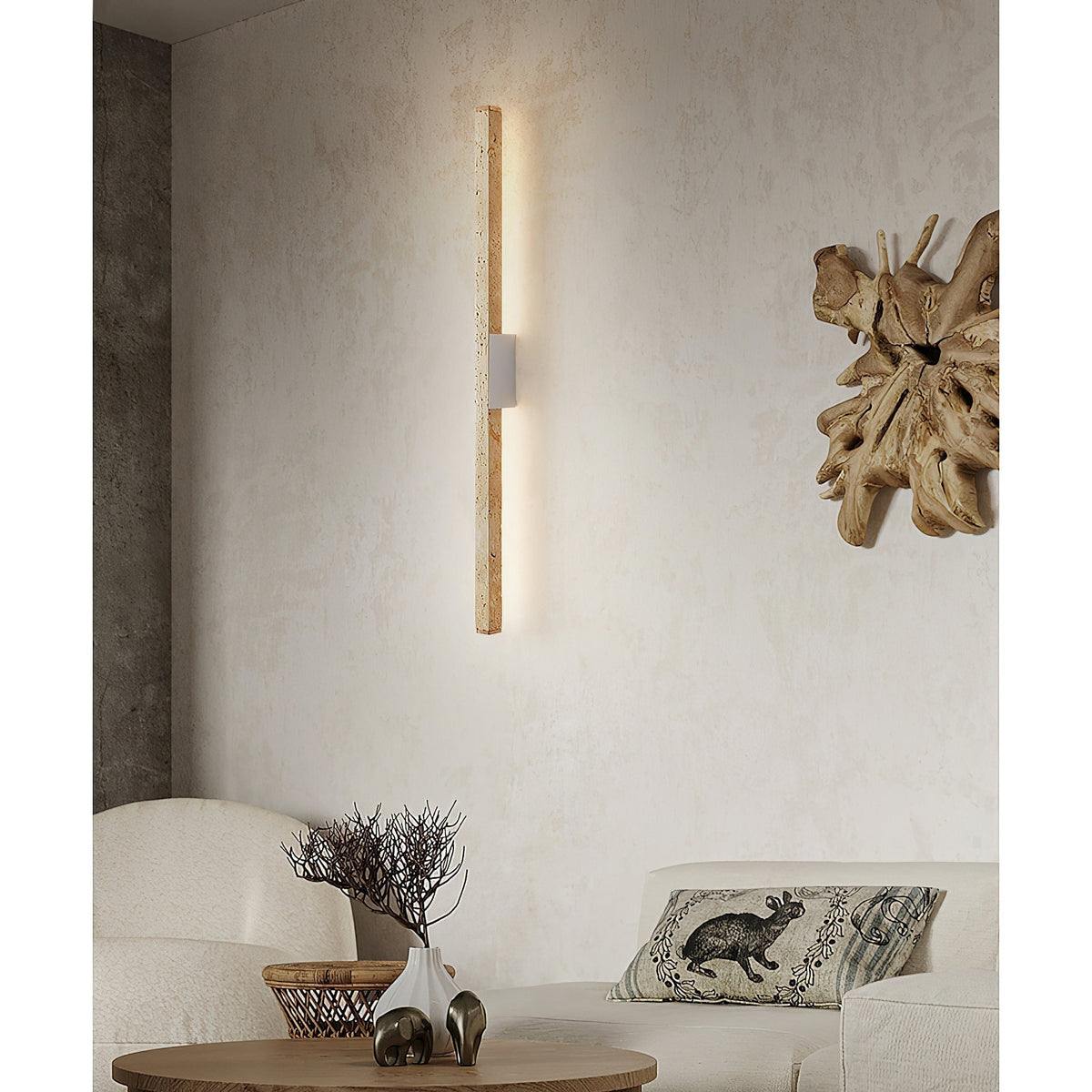 Vivyna aplique de pared travertino
