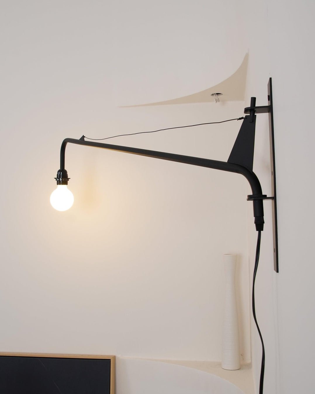 Blu aplique de pared moderno minimalista