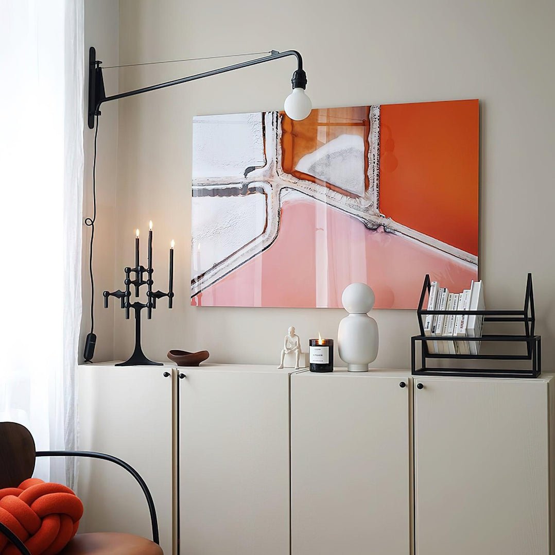 Blu aplique de pared moderno minimalista
