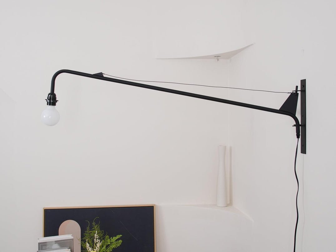 Blu aplique de pared moderno minimalista