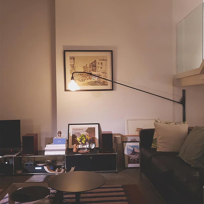 Blu aplique de pared moderno minimalista