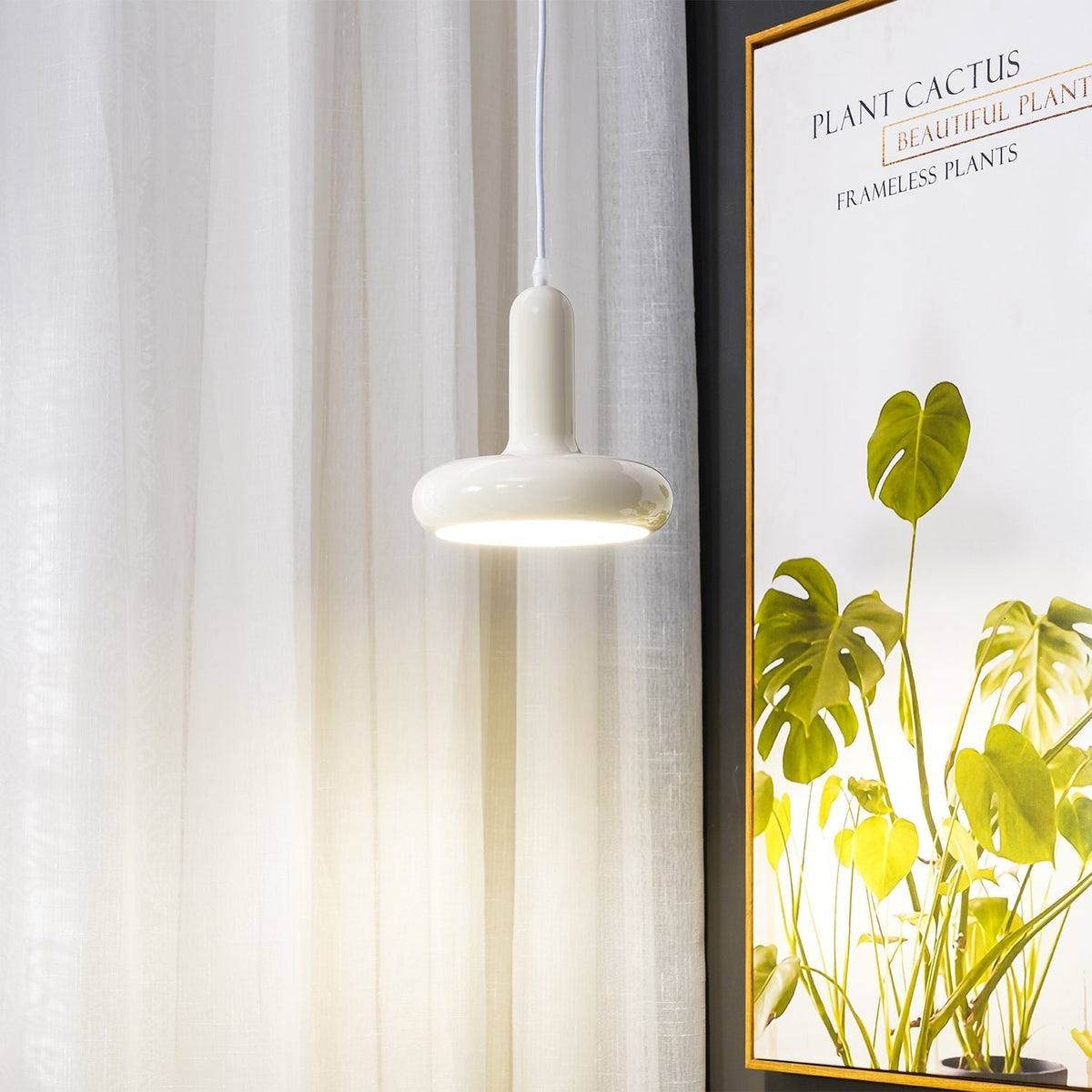 Lunaren lámpara colgante Cozy de estilo clásico Cream