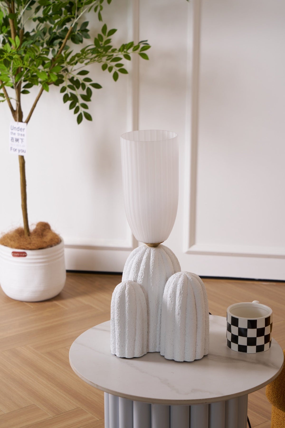 Soreny lámpara de mesa artística de resina