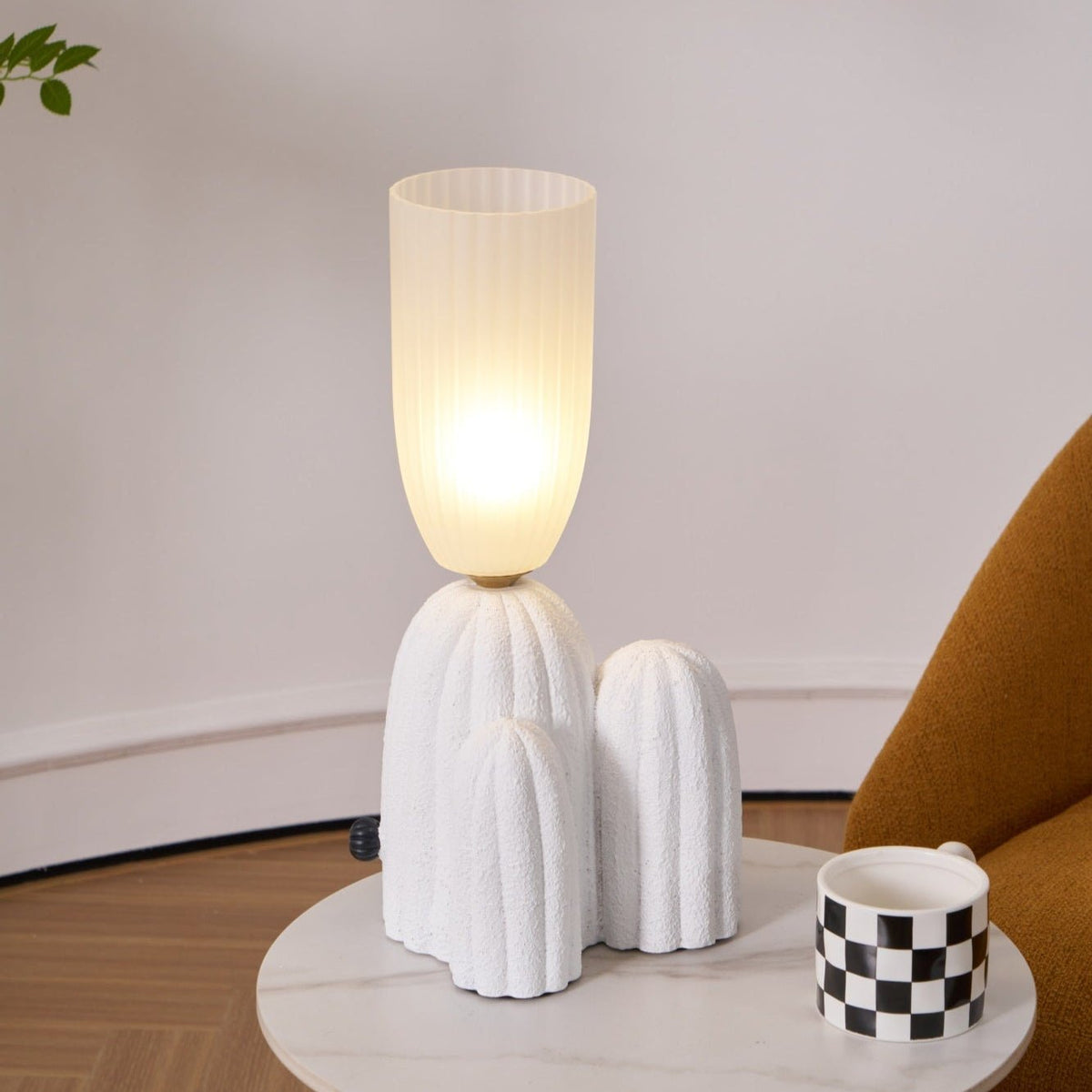 Soreny lámpara de mesa artística de resina