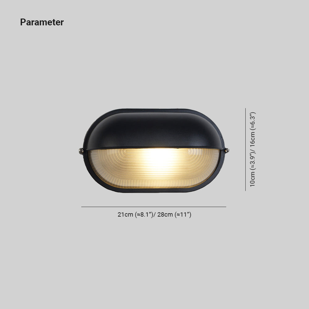 Ray Lámpara de Pared Exterior Industrial Nauticus