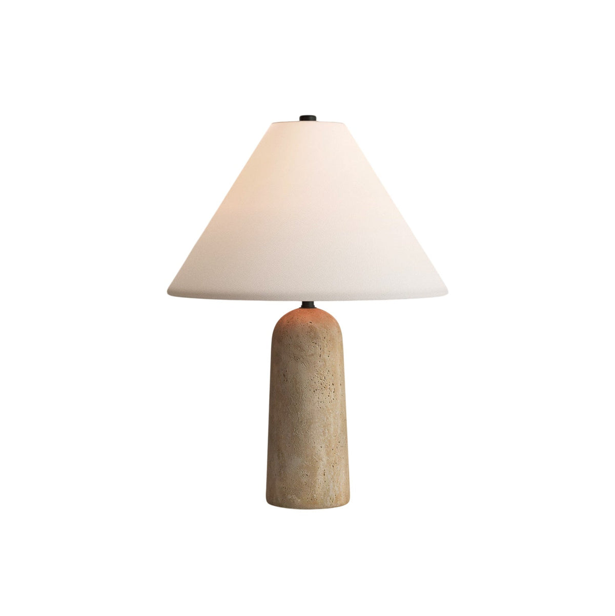 Astere lámpara de mesa travertino
