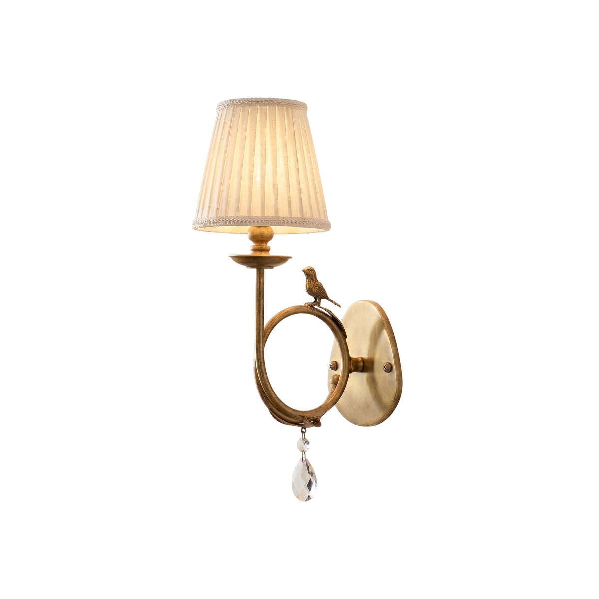 Orvienne aplique de pared de tejido Bird