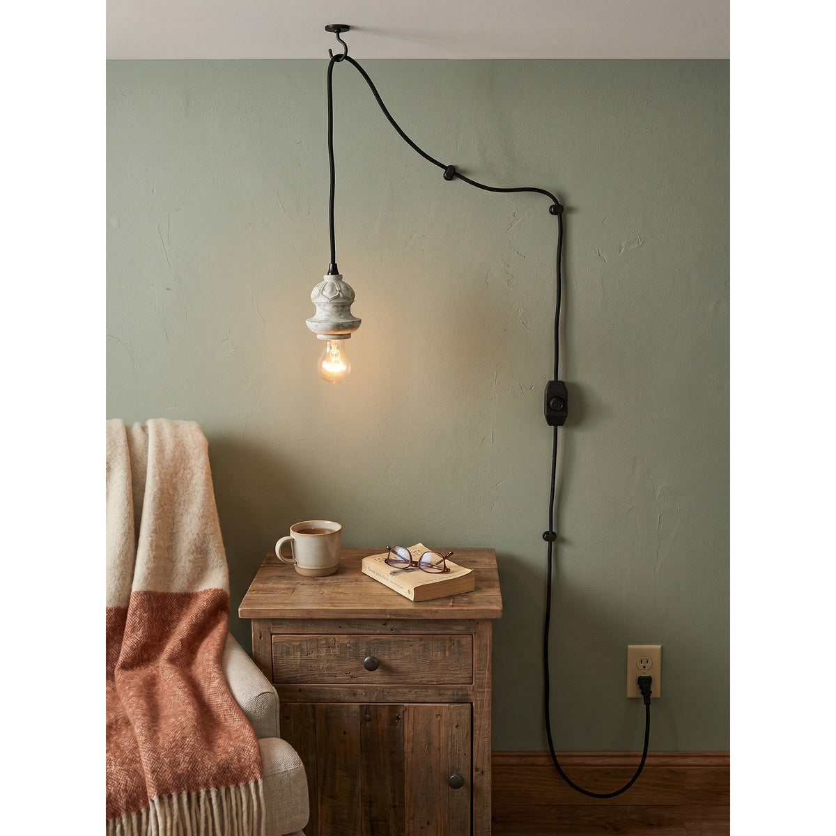 Vornel lámpara colgante de madera