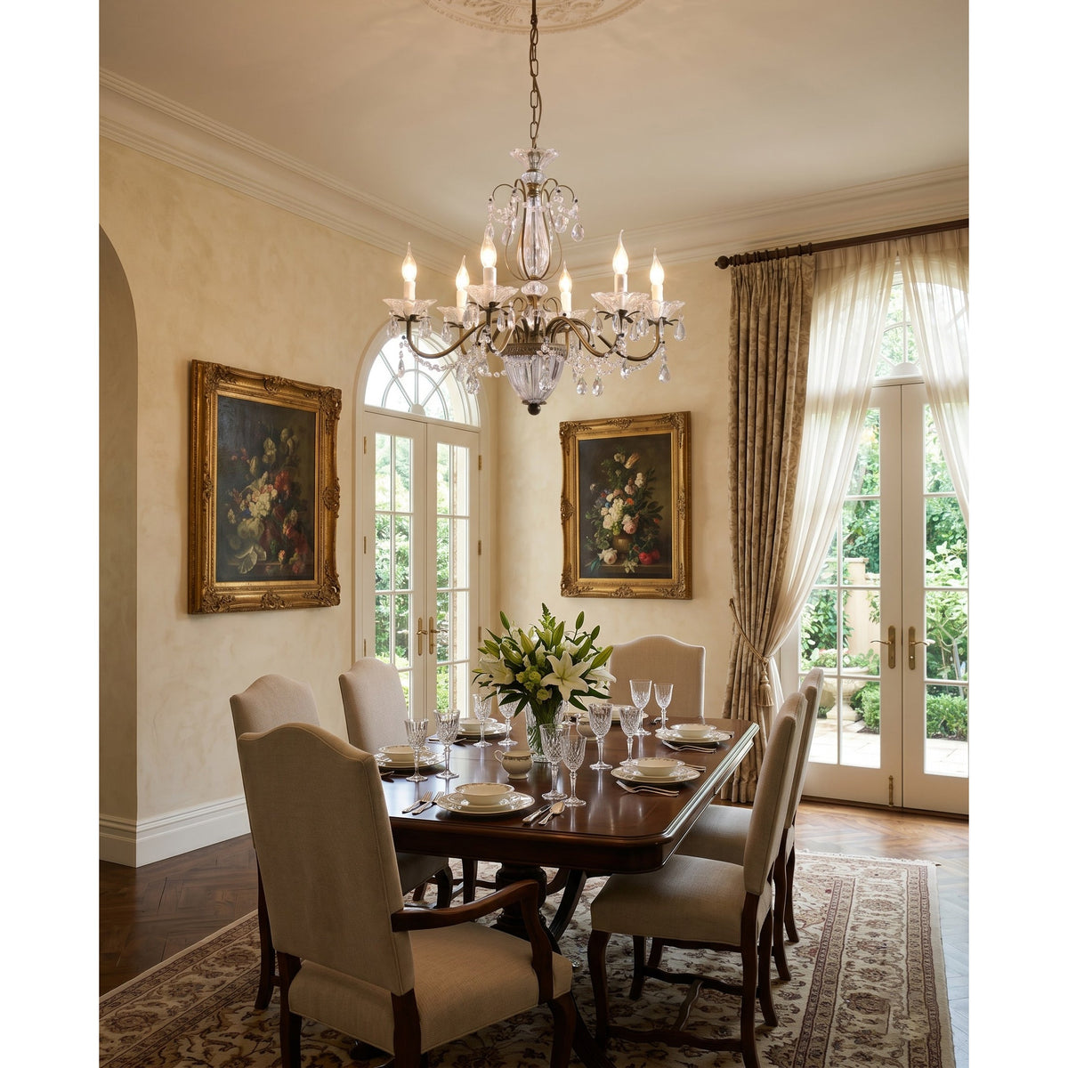 Venatici lámpara de araña de cristal