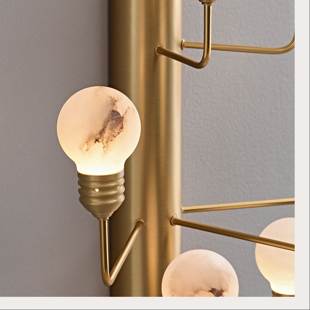 Albelina aplique de pared alabastro Globo