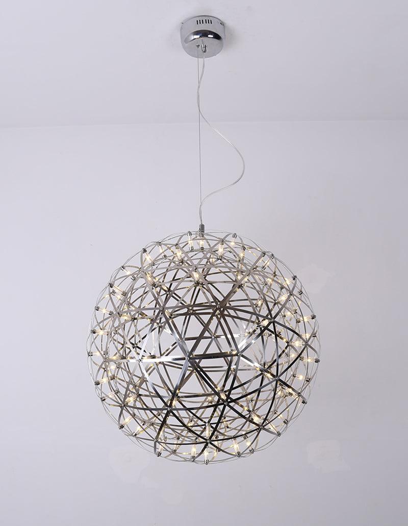 Delcourt plateado lámpara colgante Spark Ball