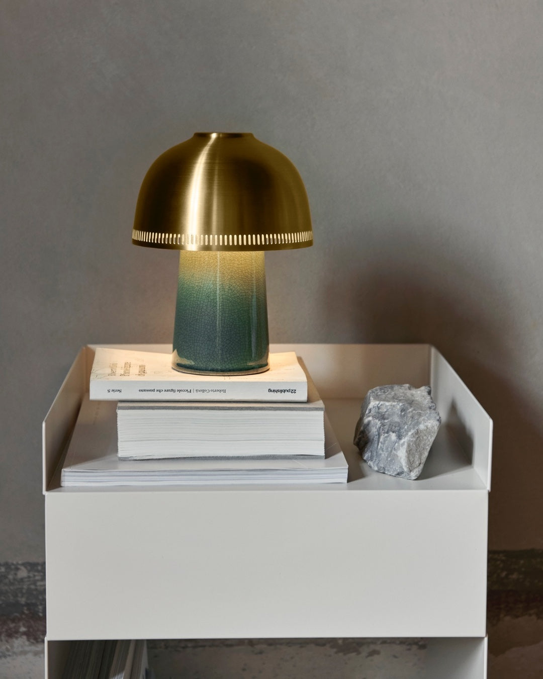 Raku lámpara de mesa