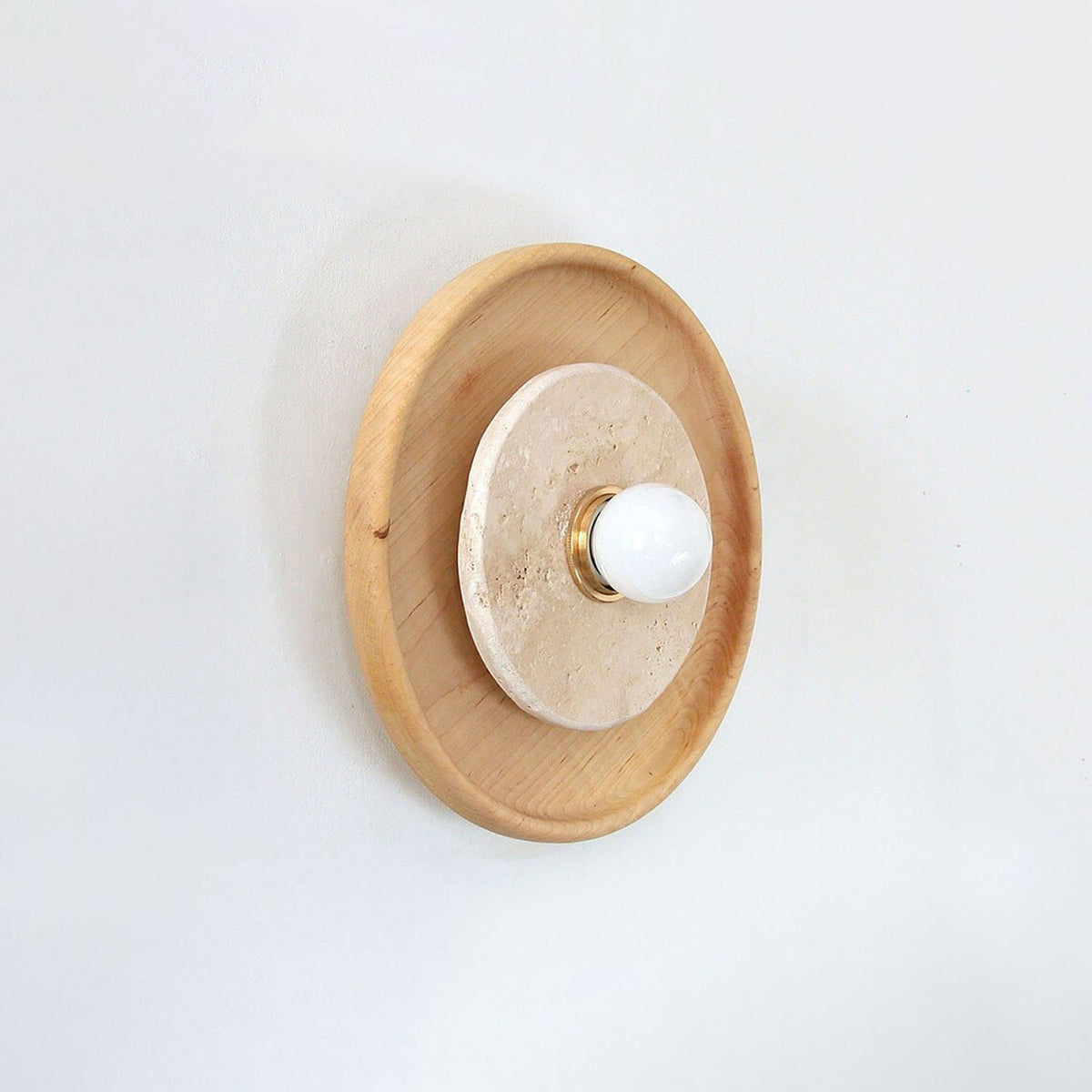 Valinine aplique de pared de travertino