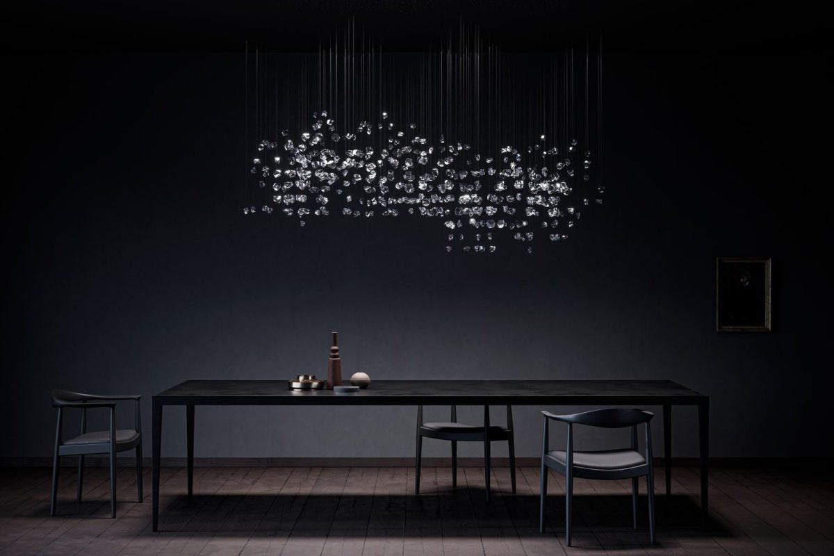 OreStone Grand Quartz cristal lámpara de araña personalizable
