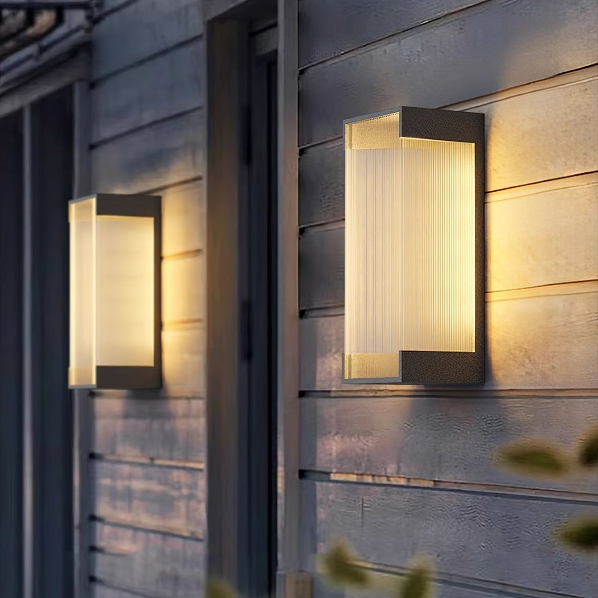 Elaerielle aplique de pared rectangular solar exterior único