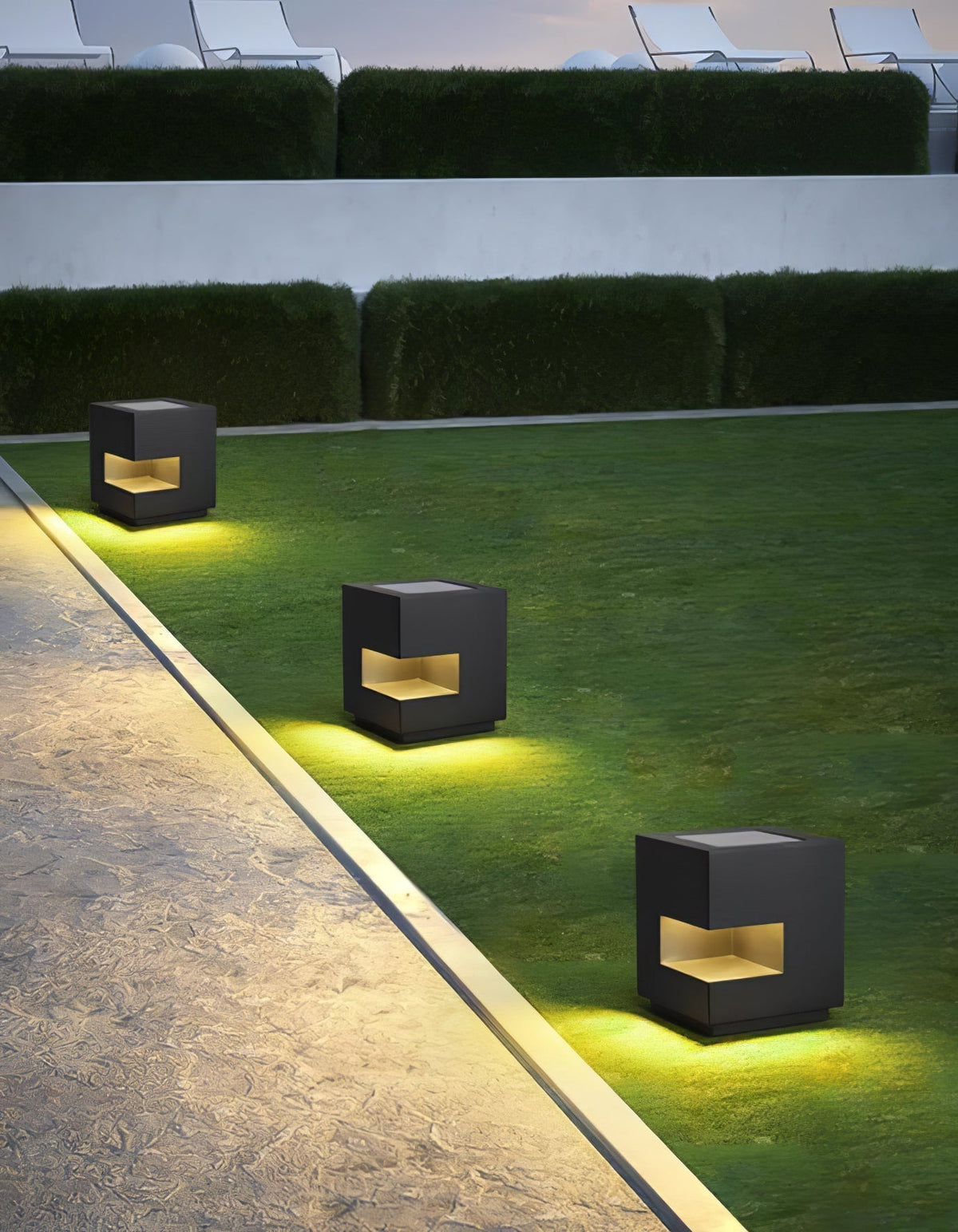 Aki luminaria exterior moderna de acrílico