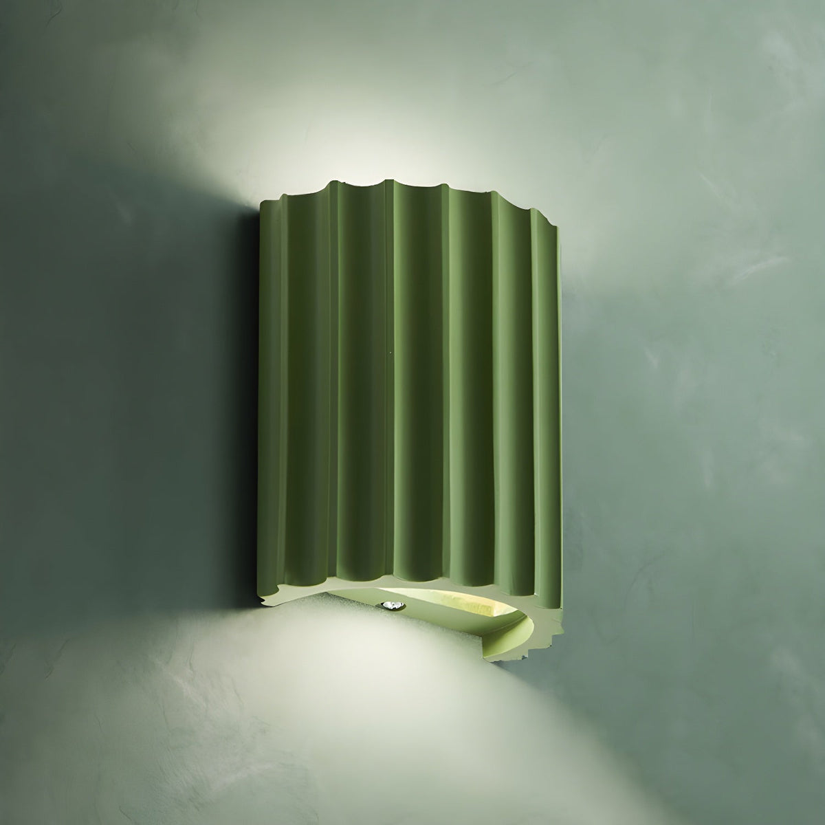 Ivvinen aplique de pared nórdico con diseño artístico en resina ribeteada