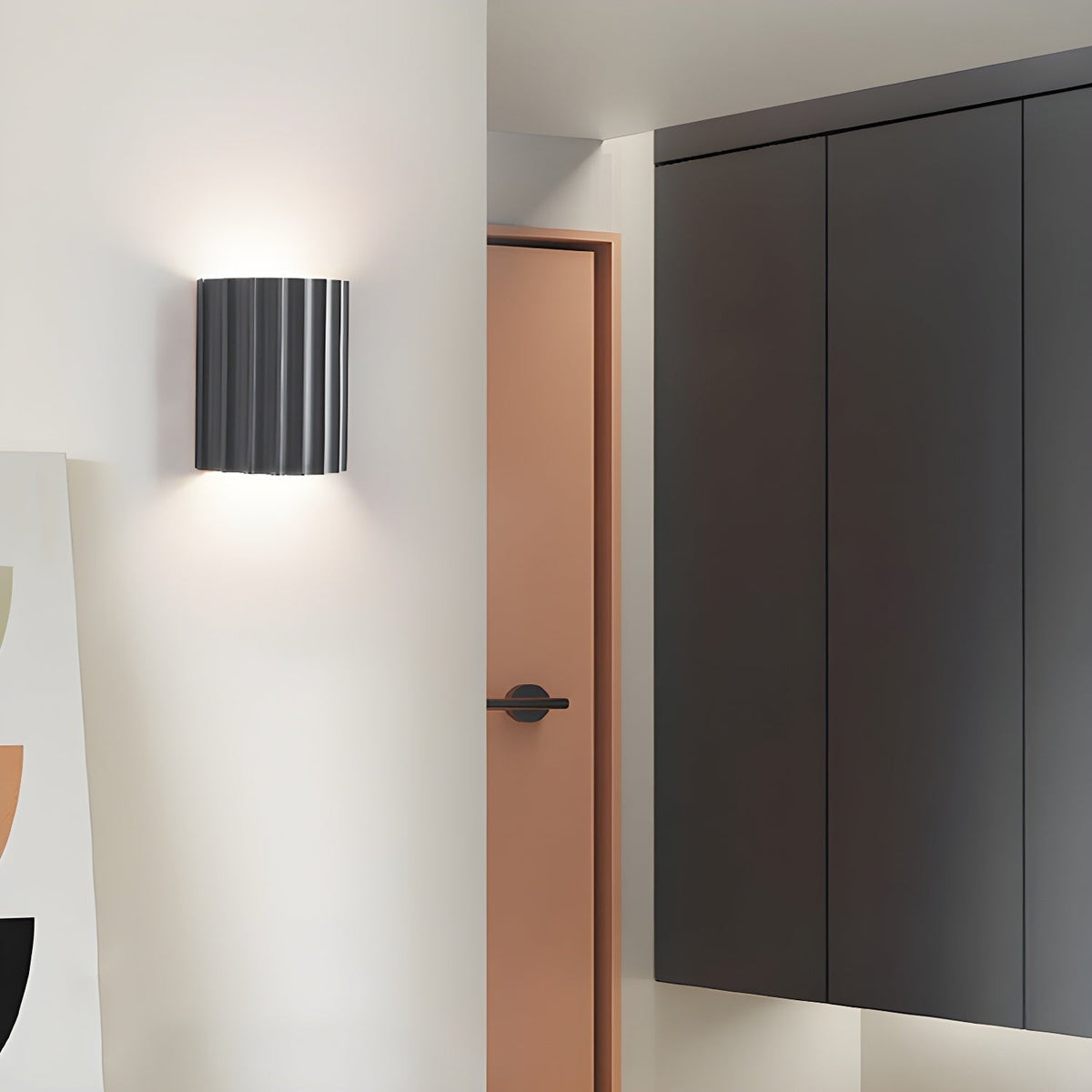 Ivvinen aplique de pared nórdico con diseño artístico en resina ribeteada