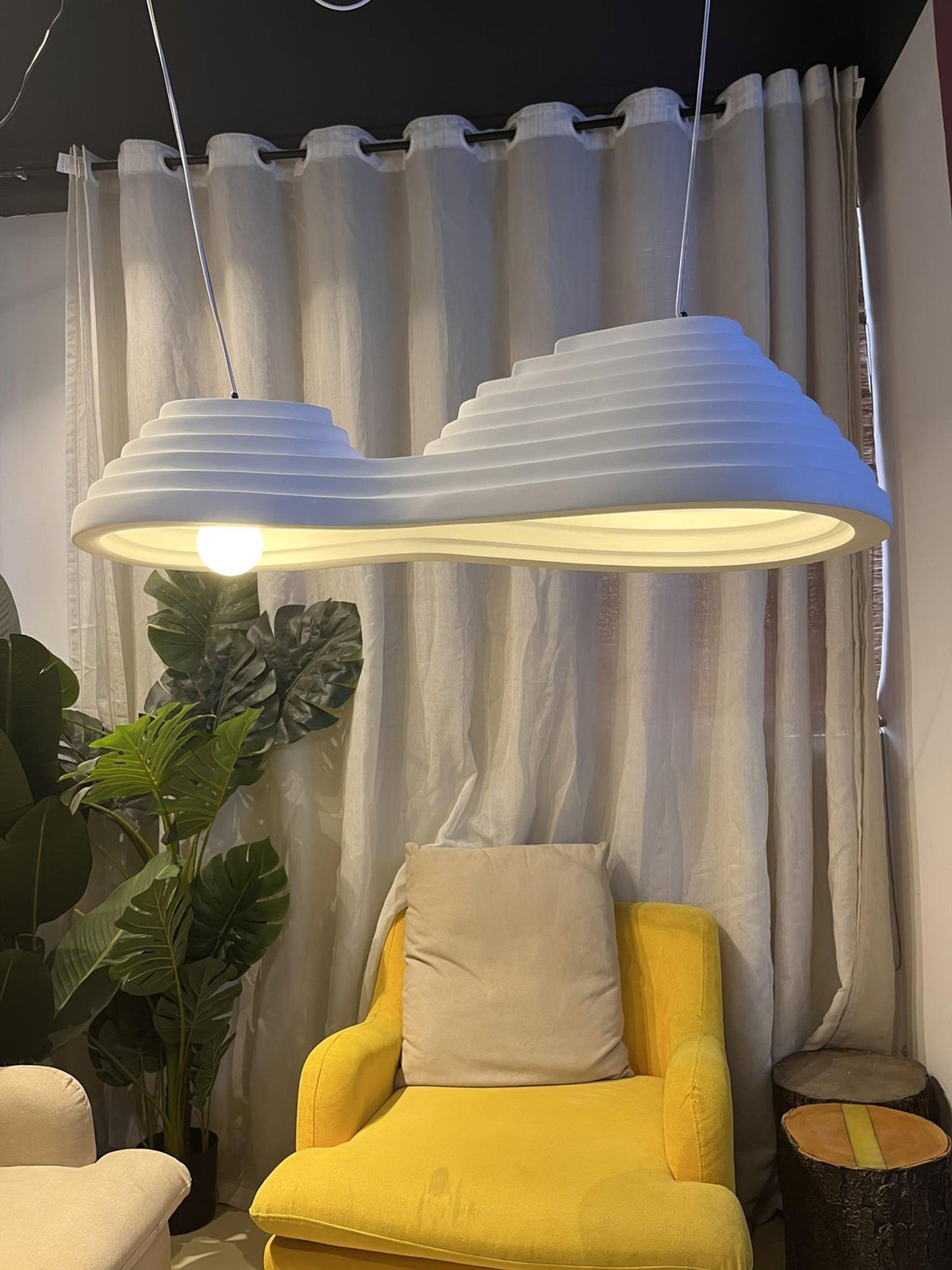 Niruise lámpara colgante minimalista de resina