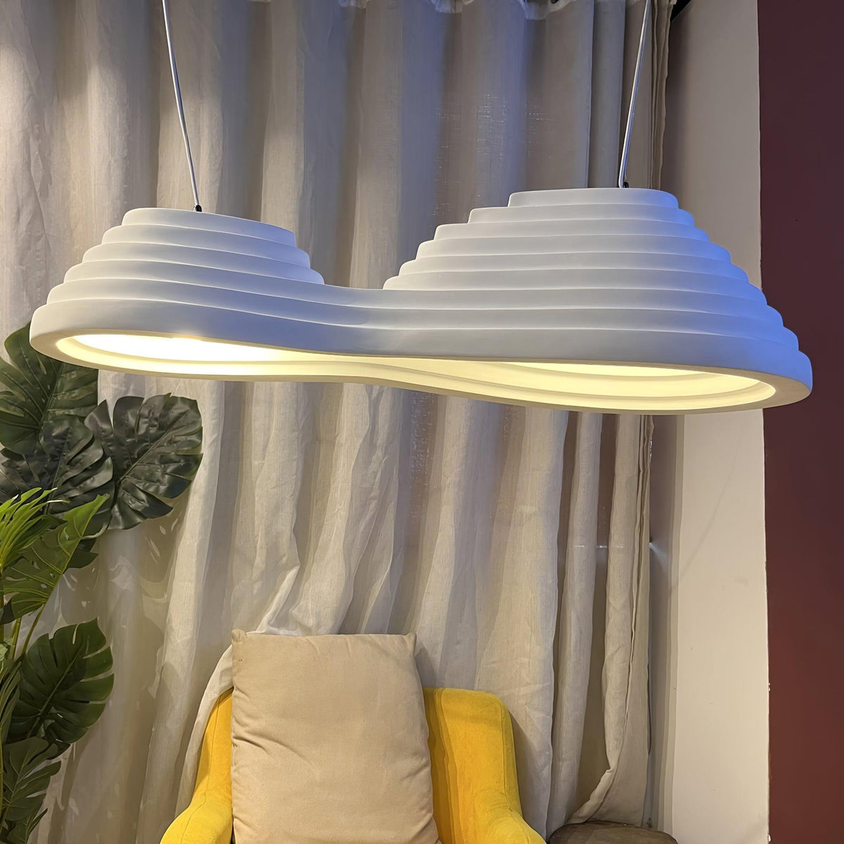 Niruise lámpara colgante minimalista de resina