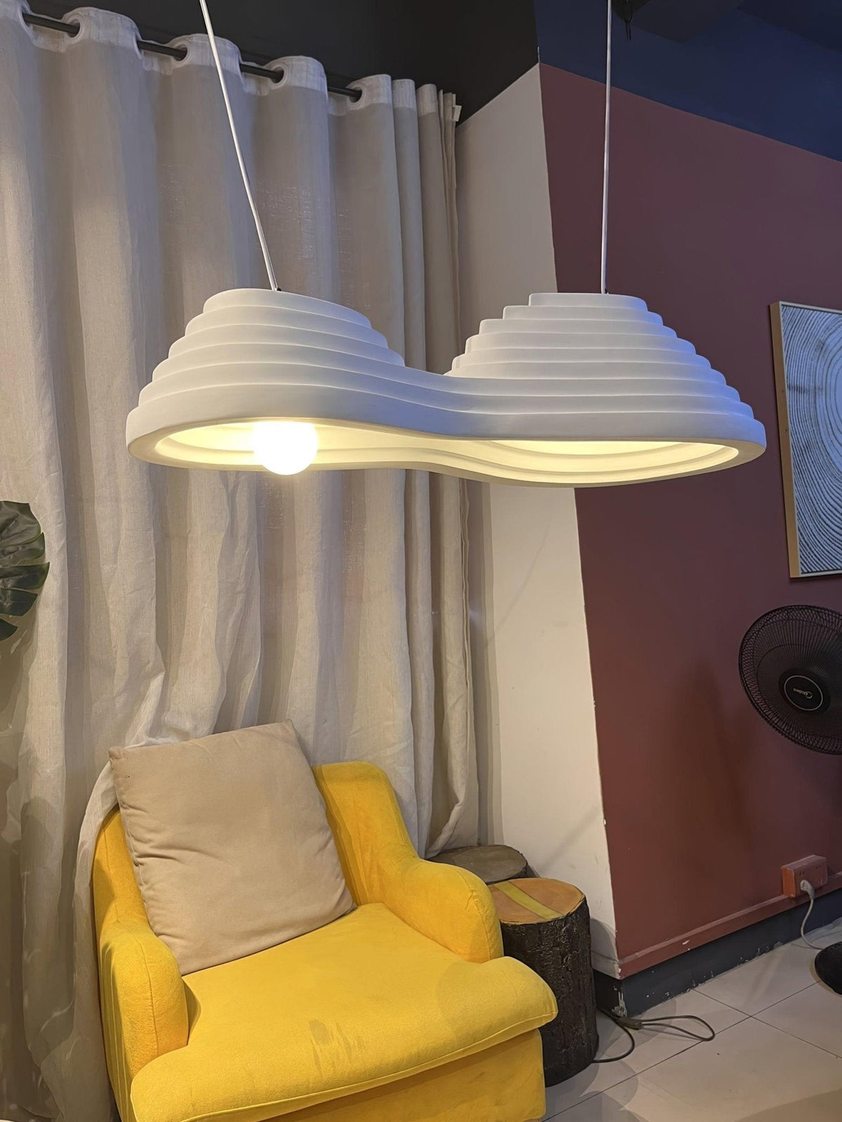 Niruise lámpara colgante minimalista de resina