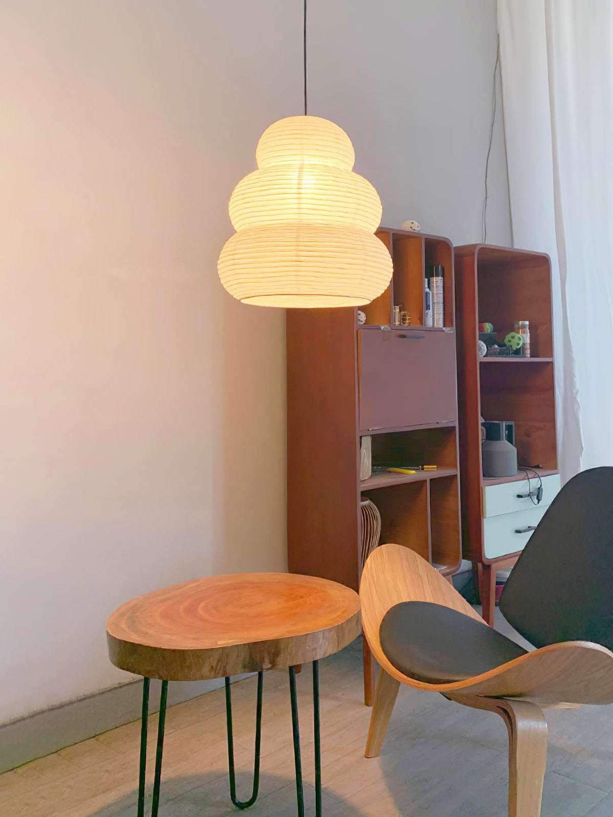 Gemma lámpara colgante moderna de papel