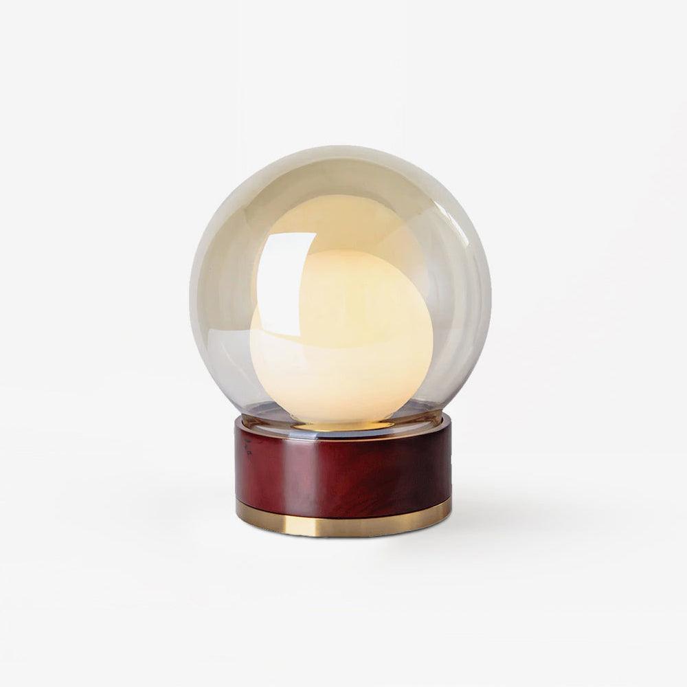Brinox lámpara de mesa artística de madera