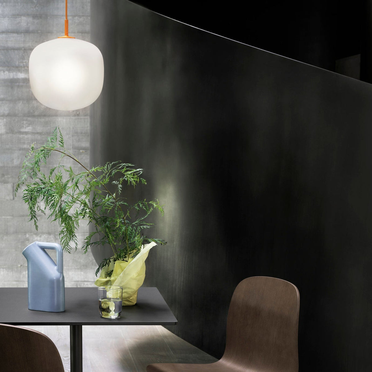 Valentina Pendant Lamp Semi-transparent Glass