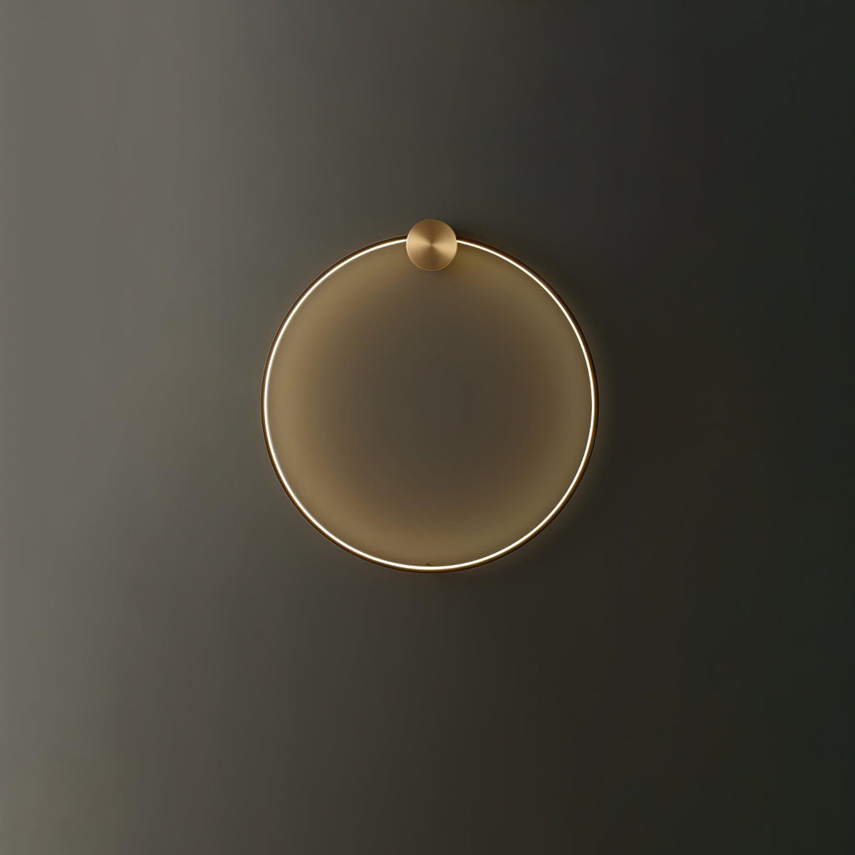 Oriaenne aplique de pared moderno minimalista anillado LED de latón metal