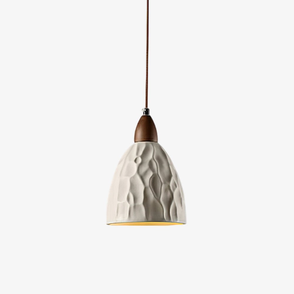 Osilora lámpara colgante Premium nórdica de madera con efecto efecto ondulado