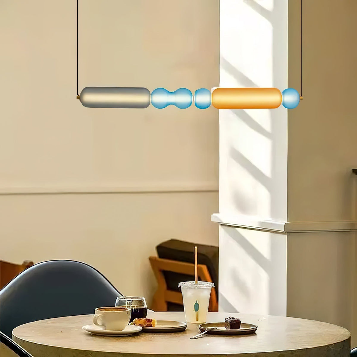 Lioririse lámpara colgante de vidrio moderno con colores