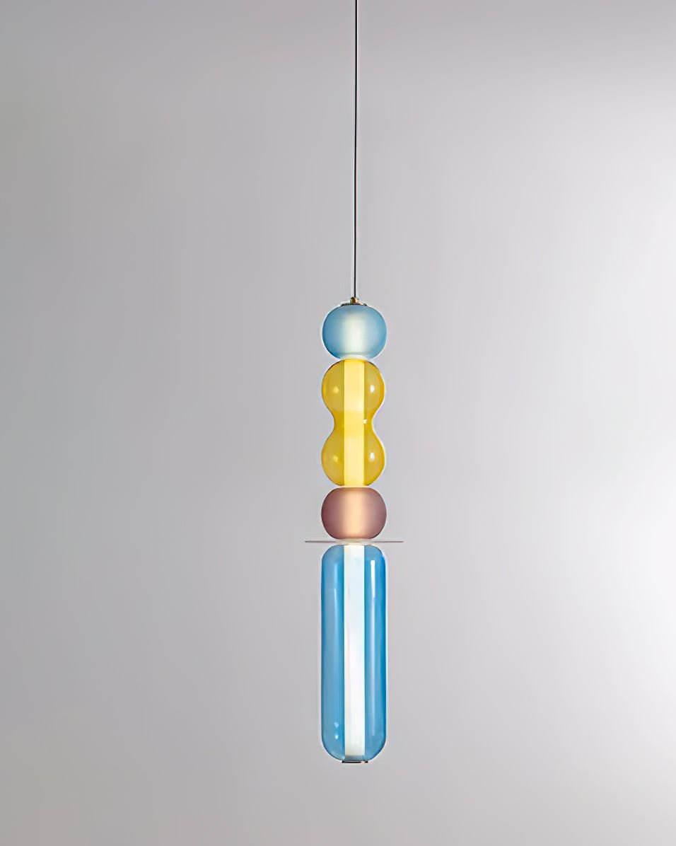 Lioririse lámpara colgante de vidrio moderno con colores