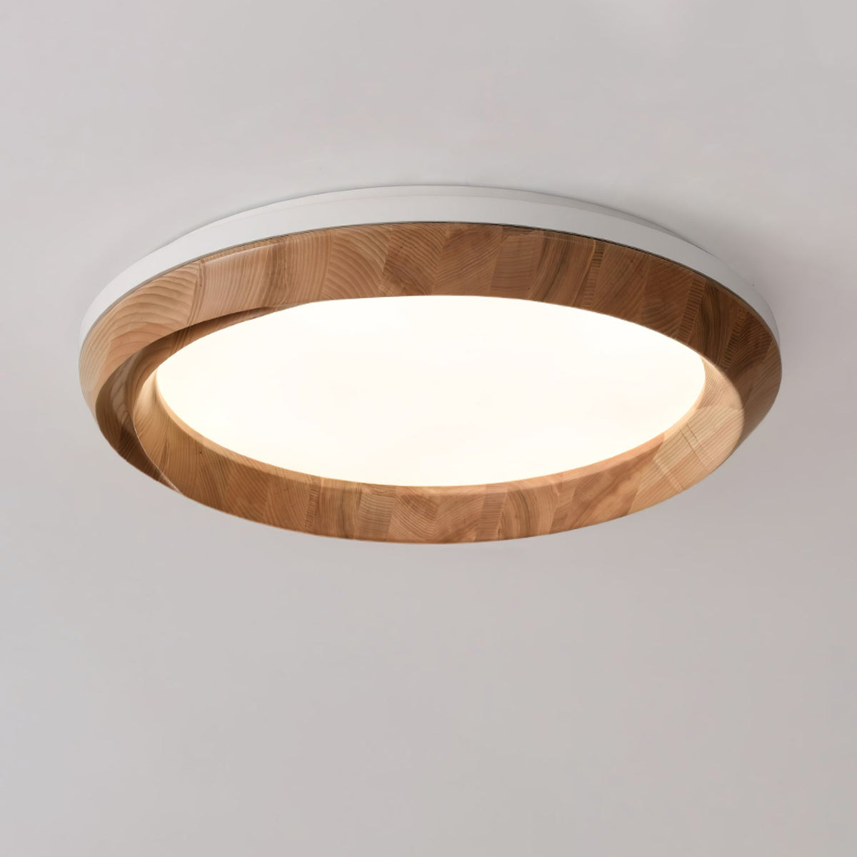 Aurdoreth lámpara de techo moderna minimalista de madera con efecto efecto ondulado