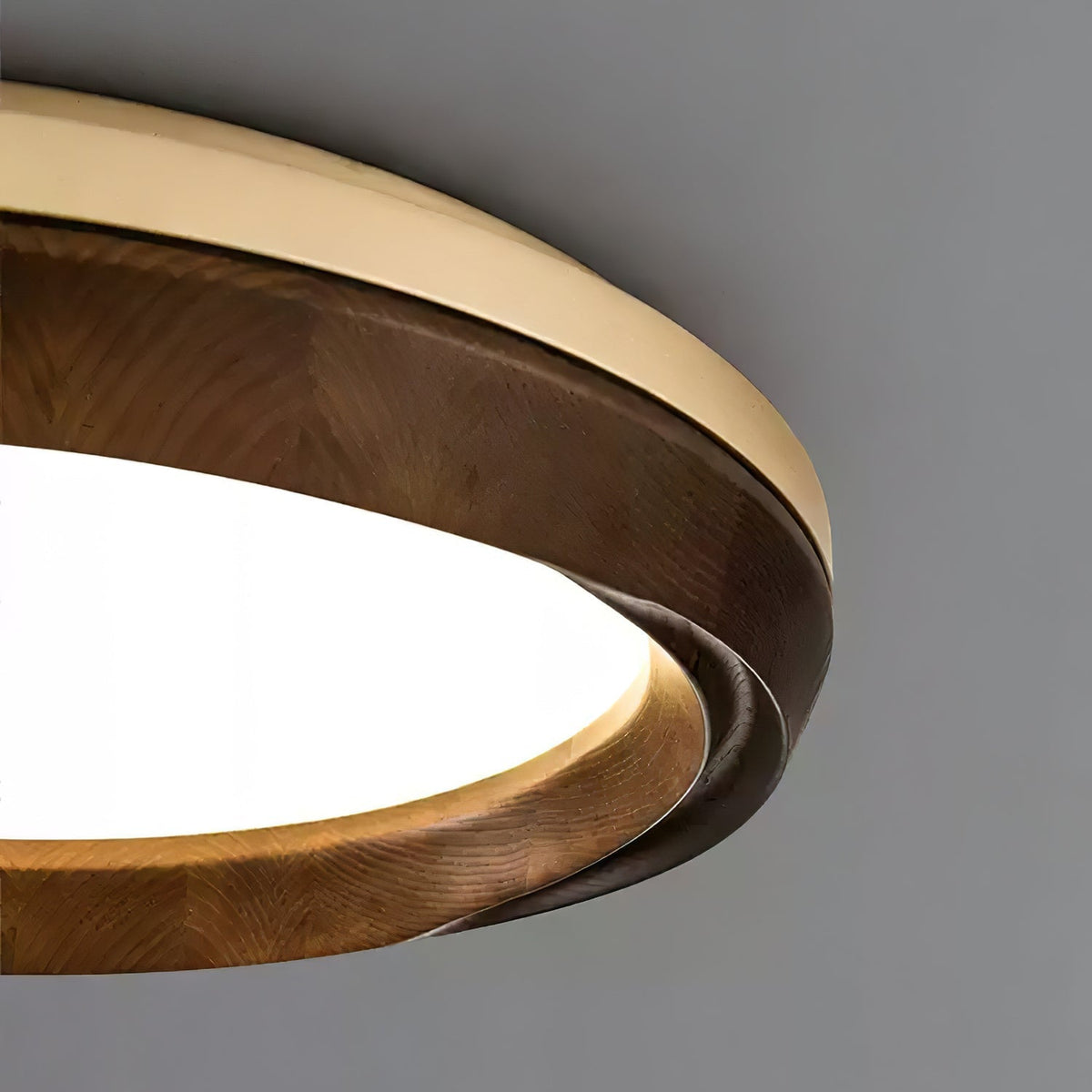 Aurdoreth lámpara de techo moderna minimalista de madera con efecto efecto ondulado