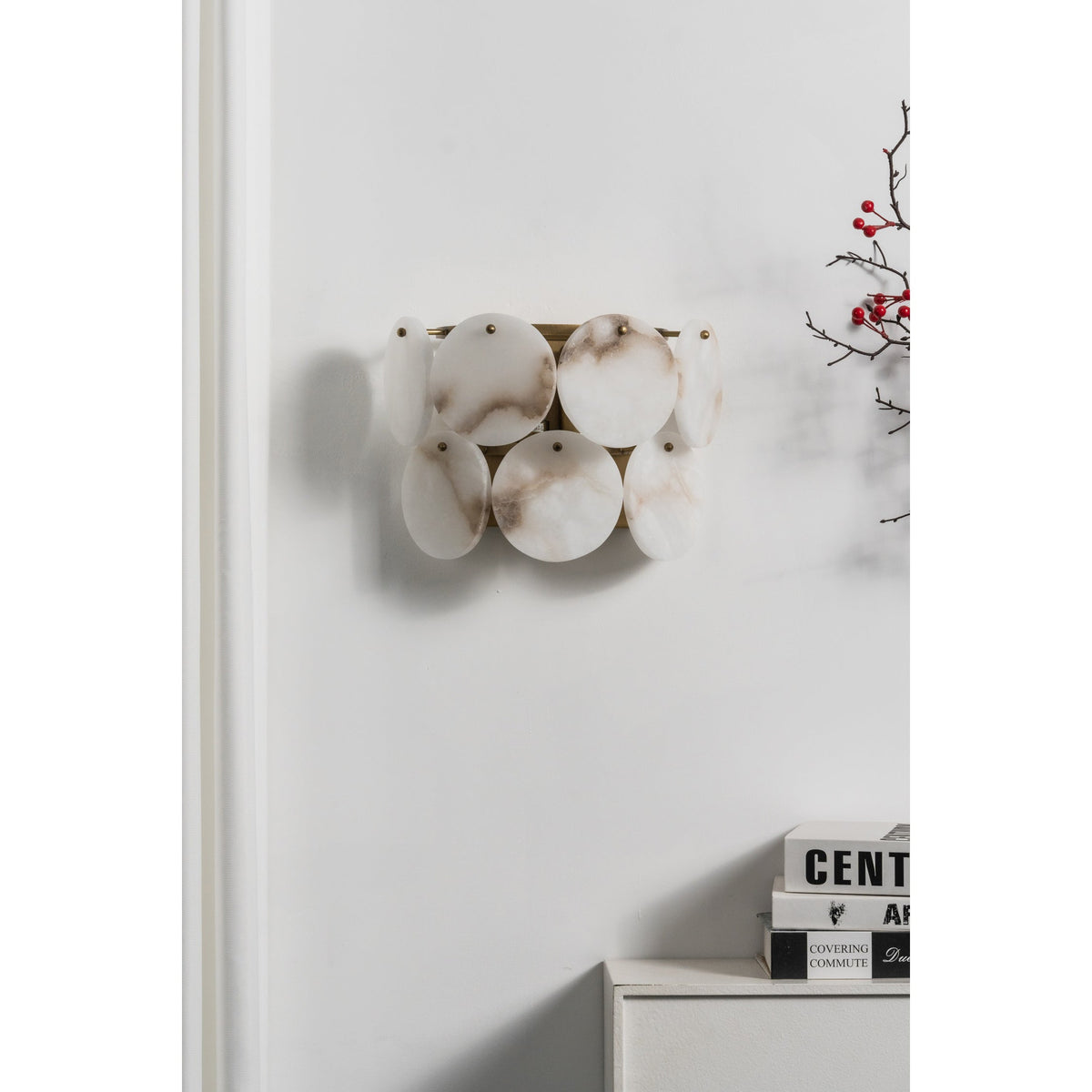 Nivivaya aplique de pared alabastro