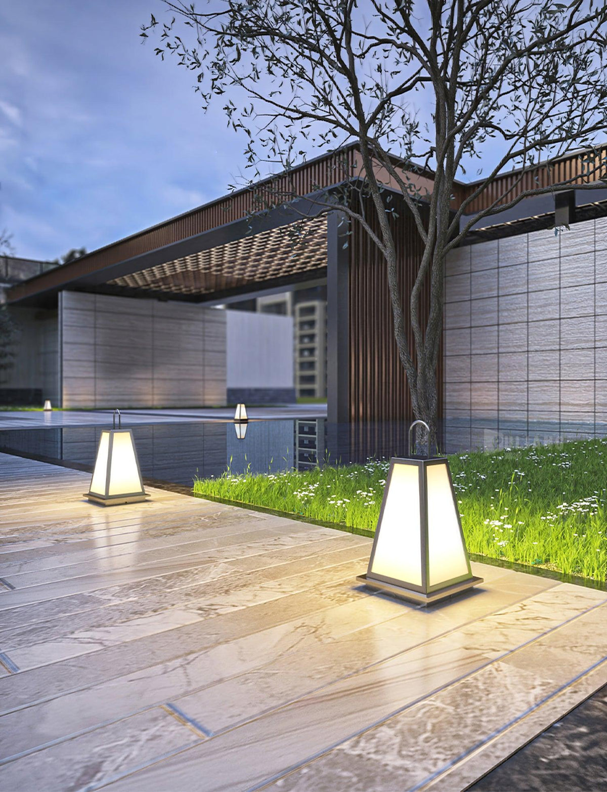 Cilo luminaria exterior minimalista