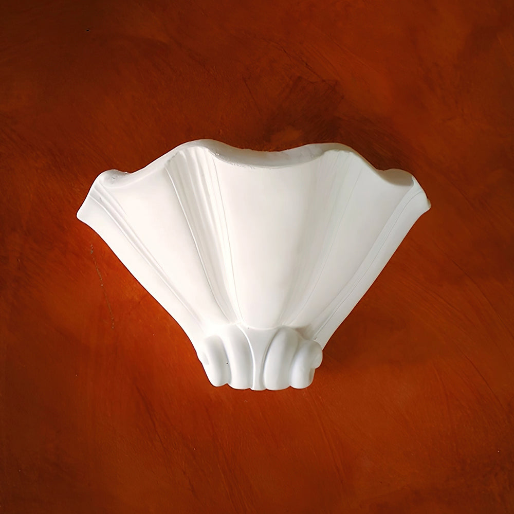 Dorien aplique de pared de yeso blanco clásico
