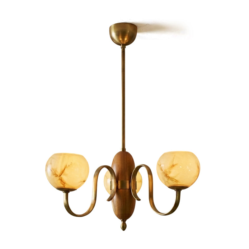 Eirenira lámpara de araña de vidrio