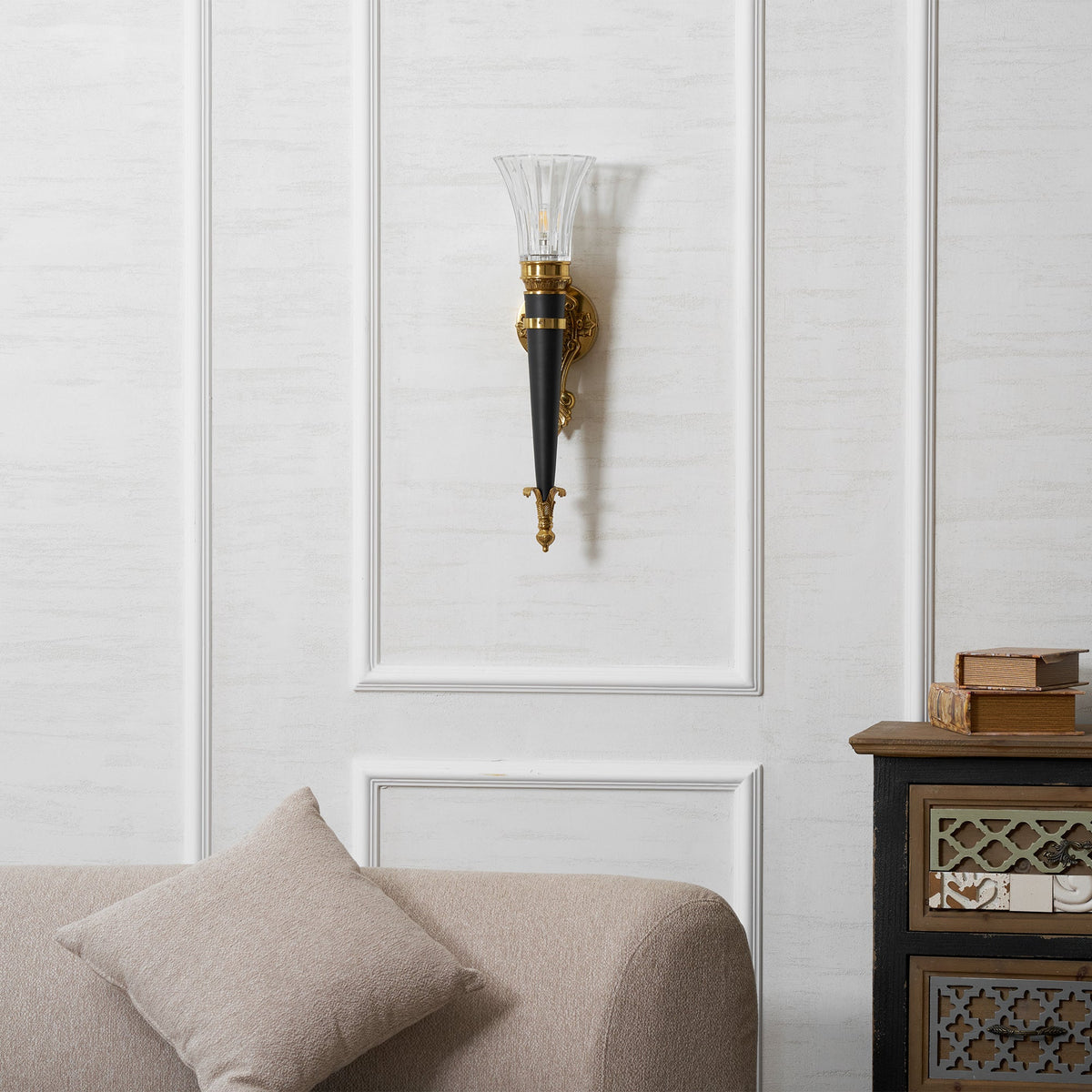 Rosalinda aplique de pared Torch