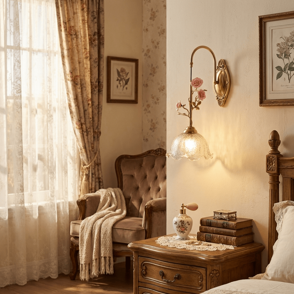 Rosamie aplique de pared Rose
