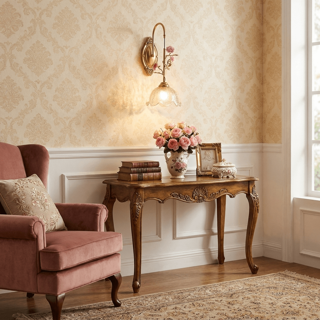 Rosamie aplique de pared Rose