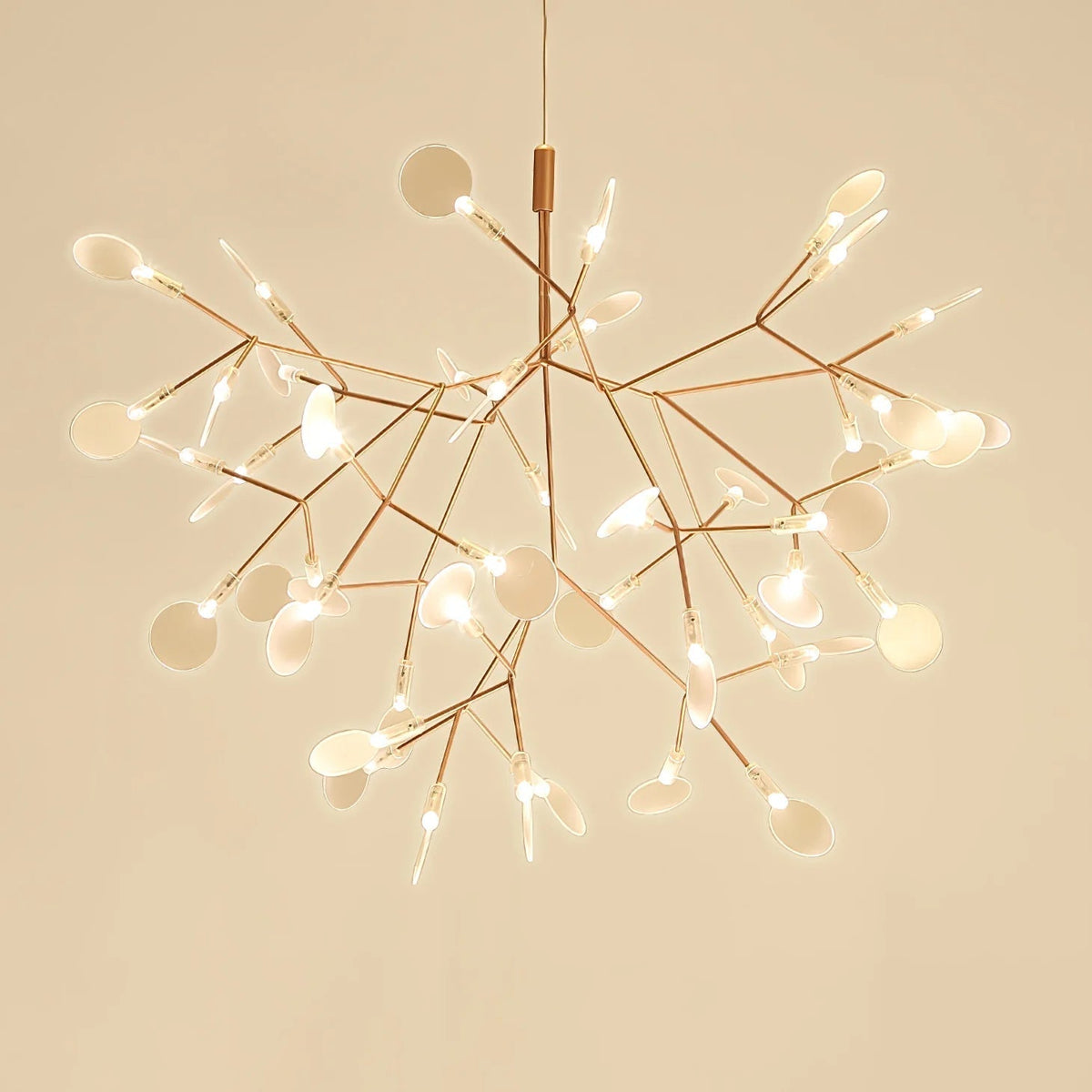 Olivia Lámpara de Araña Única Estilo Sputnik Art Decó Luciérnaga