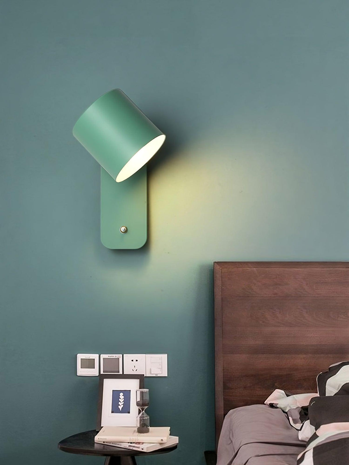 Lumuiella aplique de pared con cilindro giratorio
