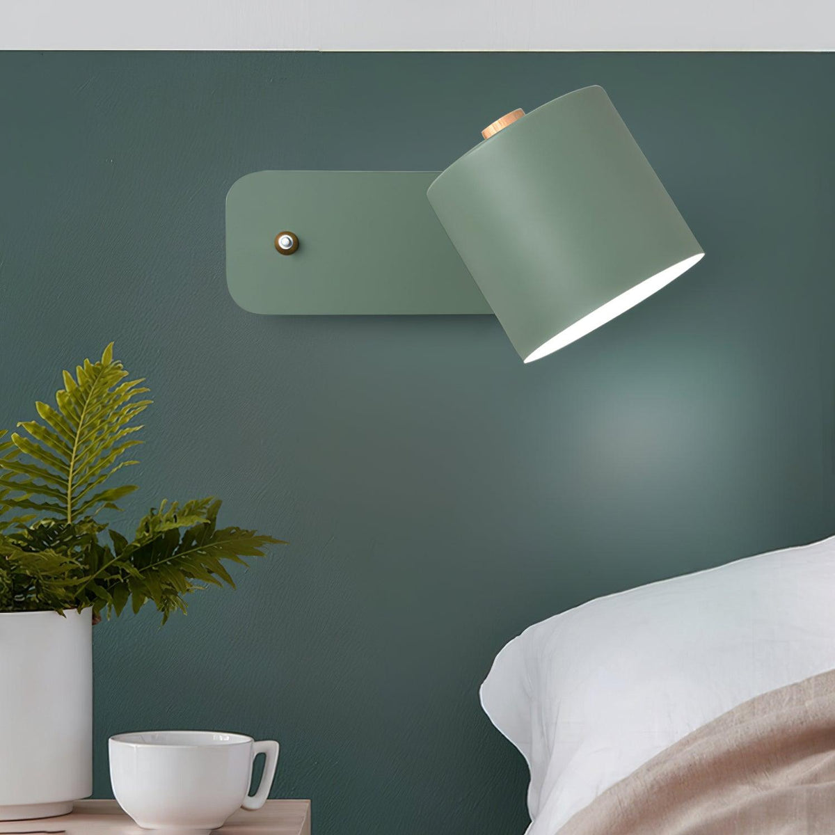 Lumuiella aplique de pared con cilindro giratorio