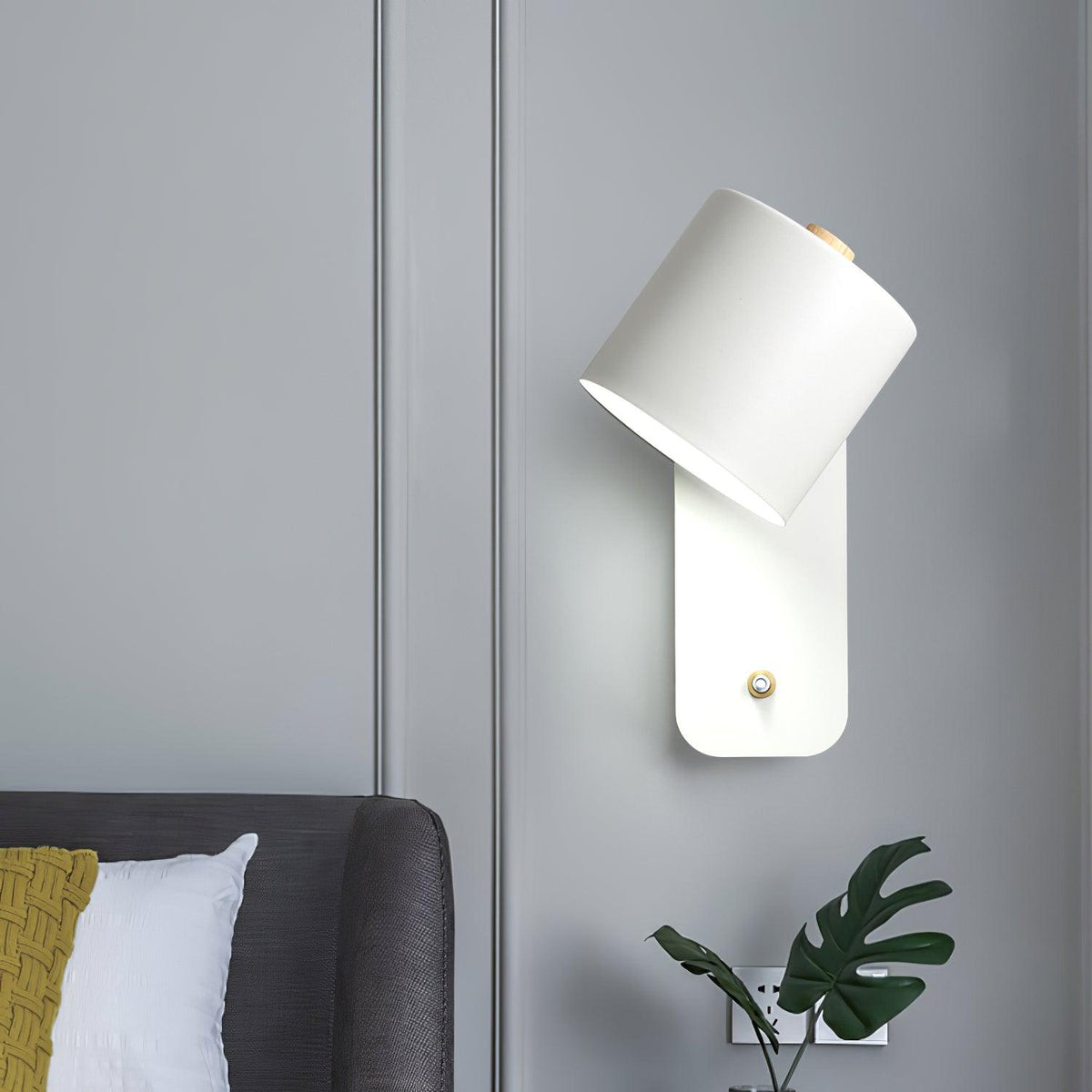 Lumuiella aplique de pared con cilindro giratorio