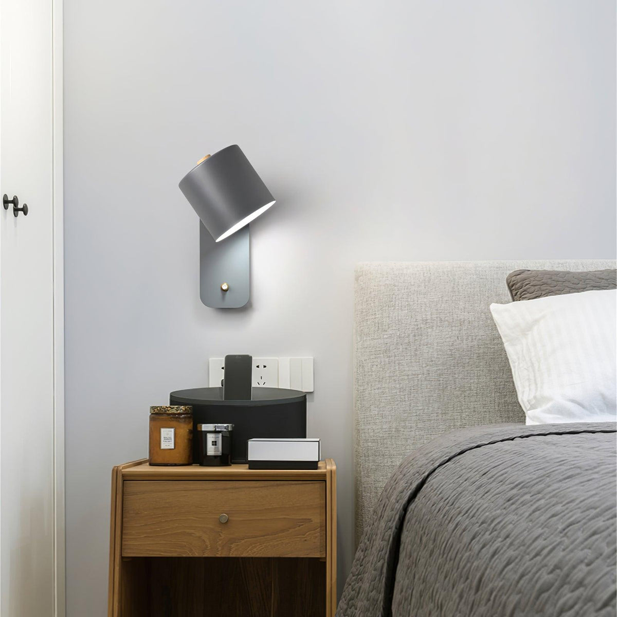 Lumuiella aplique de pared con cilindro giratorio