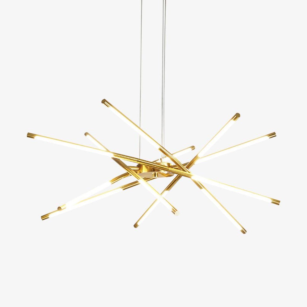 Lumueon lámpara de araña LED giratoria moderna