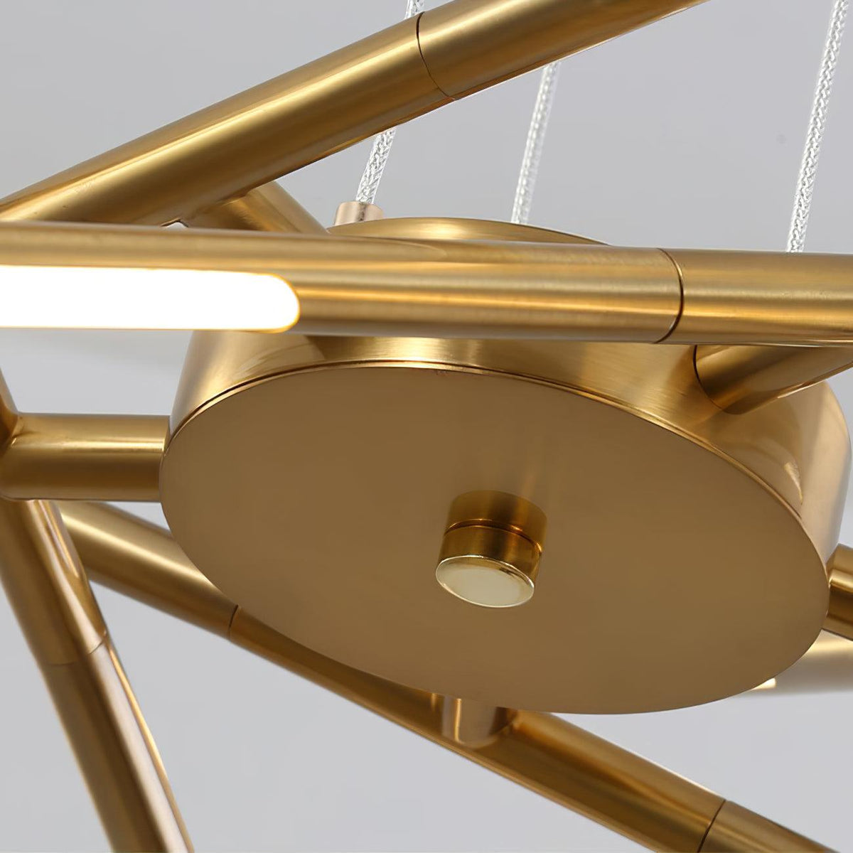 Lumueon lámpara de araña LED giratoria moderna